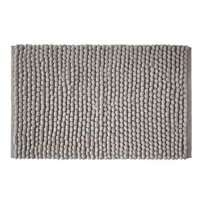 Šedá koupelnová předložka Aspen Bobble 50x80 cm