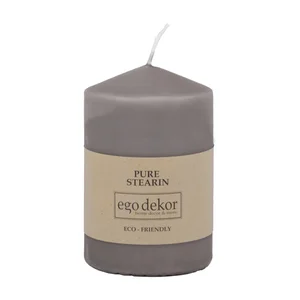 Šedá minimalistická svíčka Eco candles by Ego dekor