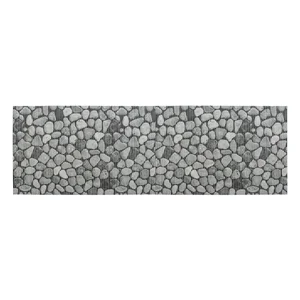 Šedá plastová koupelnová předložka 65×200 cm Wenko