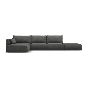 Šedá rohová pohovka Vanda, levý roh – Mazzini Sofas