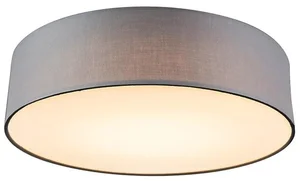 Šedá stropní LED svítidlo Drum 40 cm