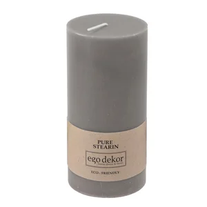Šedá svíčka Eco candles by Ego dekor – 50 h hoření