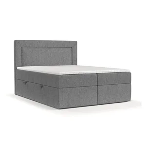 Šedá úložná boxspring postel 180x200 cm Imagine