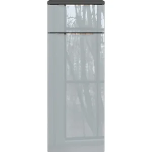 Šedá závěsná koupelnová skříňka Vasio 36×93 cm