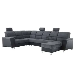 Sedací souprava SANTIAGO U levá – ekokůže 1114 a Matrix 19