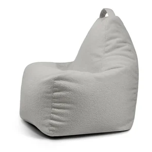 Sedací vak bouclé Play Amuse SLOWDOWN – světle šedý