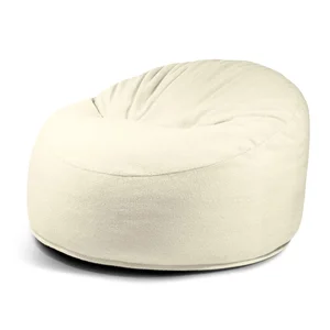 Sedací vak Om 110 bouclé – krémový, SLOWDOWN