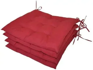 Sedák 9 prošití vínový melír – set 4 ks