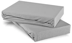 Šedé jersey prostěradlo EMI 60x120 cm