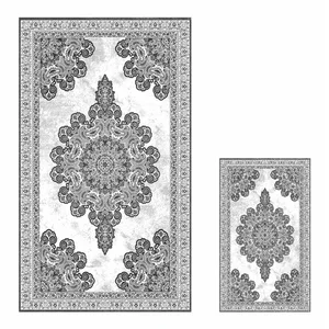 Šedé koupelnové předložky – sada 2 ks 60x100 cm – Mila Home