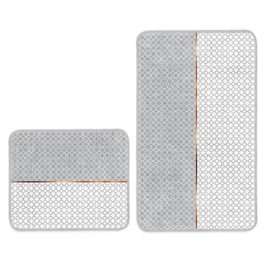 Šedé koupelnové předložky set 2 ks 60x100 cm