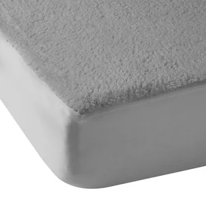 Šedé mikroplyšové napínací prostěradlo 90×190 cm Thermal Sherpa od Catherine Lansfield
