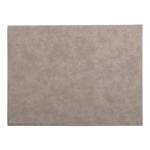 Šedé prostírání z imitace kůže ZicZac Troja 33x45 cm