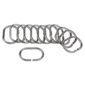 Šedé sprchové háčky sada 12 ks 4 cm