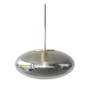 Šedé stmívatelné závěsné svítidlo Reflect 40 cm