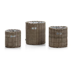 Šedé zahradní květináče Bonami Essentials Natural