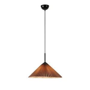 Šedé závěsné svítidlo Plisado 50 cm