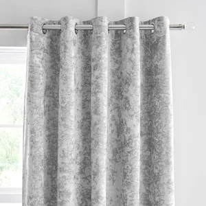 Šedé závěsy 2 ks 229×229 cm Crushed Velvet – Catherine Lansfield