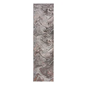 Šedo-béžový běhoun 60x230 cm Marbled