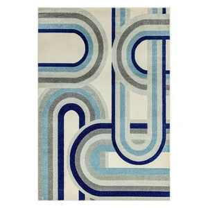 Šedo-modrý koberec 200x290 cm Nova Retro Blue