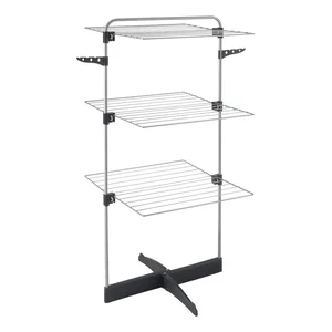 Šedostříbrný sušák Thunder 22 m Metaltex