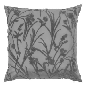 Šedý dekorativní polštář Tiseco Home Studio Iris 45x45 cm