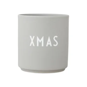 Šedý hrnek z imitace porcelánu 0,25 l
