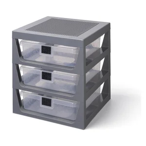 Šedý LEGO Storage organizér se 3 zásuvkami