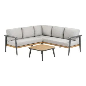 Šedý lounge set Comillas pro 4 – House Nordic
