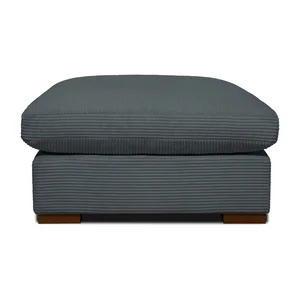 Šedý manšestrový taburet Comfy