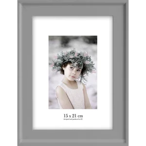 Šedý nástěnný rámeček Styler Malaga 22×28 cm