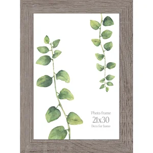 Šedý nástěnný rámeček Styler Narvik 27x36 cm