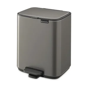 Šedý pedálový koš Brabantia 7 l Bo