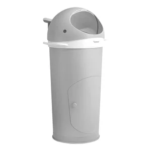 Šedý plastový koš na pleny Whale 25 l Kindsgut
