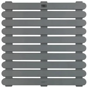 Šedý plastový sprchový rošt 55x55 cm