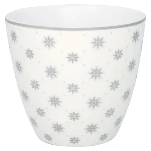 Šedý porcelánový šálek Green Gate Laurie 300 ml