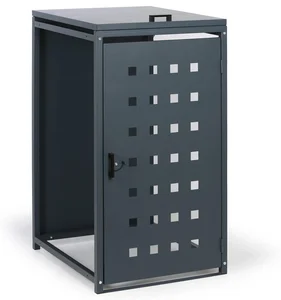 Šedý přístřešek na popelnici 240 l