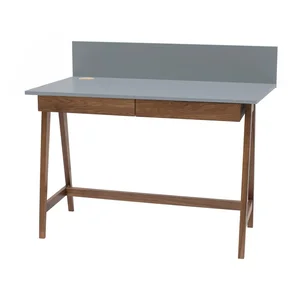 Šedý psací stůl Luka Oak 110 cm