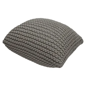 Šedý puf Bonami Essentials Knit