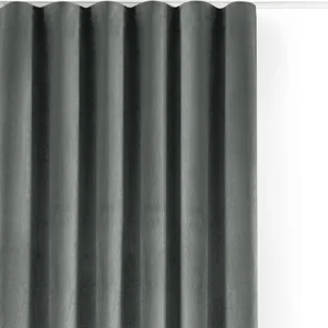 Šedý sametový dimout závěs Velto 400×250 cm – Filumi