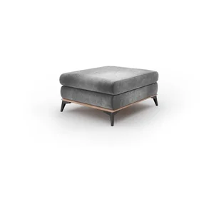 Šedý sametový puf Windsor & Co Astre