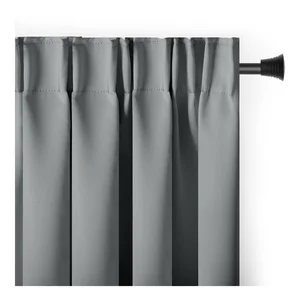 Šedý termo závěs 140x270 cm Pleat