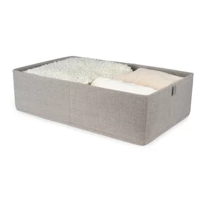 Šedý úložný box Oxford 56x36 cm