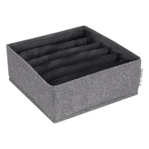 Šedý zásuvkový organizér s přihrádkami 29x11 cm