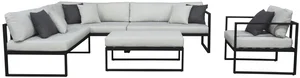 Sensum Skepparholmen Lounge Set s hliníkovým rámem