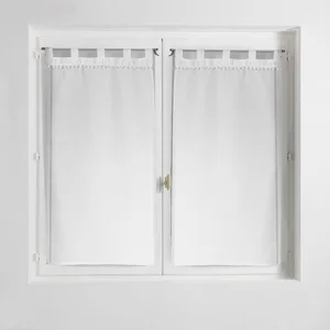 Set bílé voálové záclony 2 ks 60x90 cm Poupette