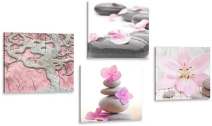 Set Feng Shui obrazů v jemném stylu