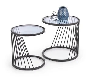 Set odkládacích stolků BANSANG – černá