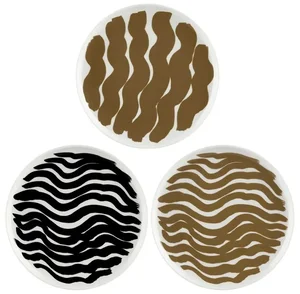 Set porcelánových talířů Oiva Hyräily, 20 cm, 3 kusy