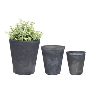 Set šedých terakotových květináčů Esschert Design